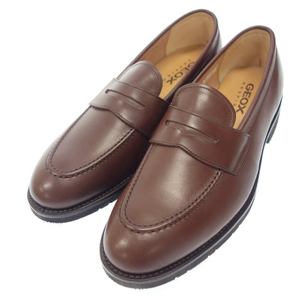 Very good condition ◆GEOX coin loafer 2178 Men's Brown Size 27 GEOX [AFD3] 