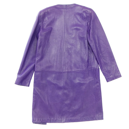 Used ◆LOEWE Coat No Color Leather Vintage Ladies Size 38 Purple LOEWE [AFG1] 