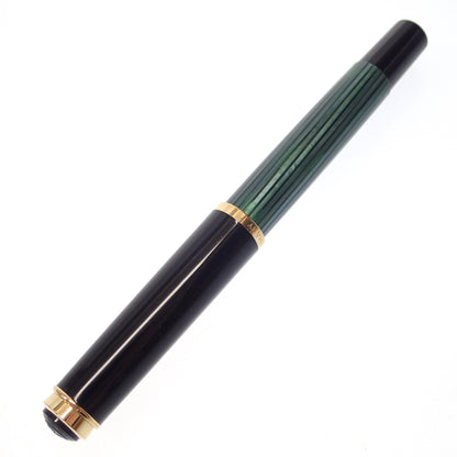 品相良好 ◆ 百利金钢笔 Souveraine 笔尖 14C585 条纹绿色百利金 [AFI7] 