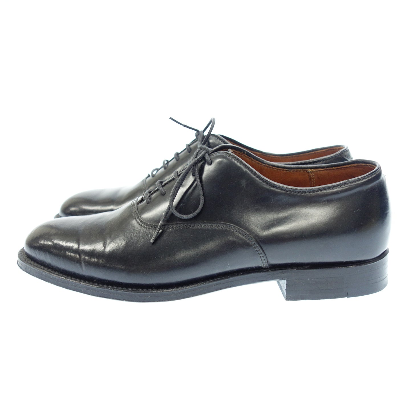 Good Condition◆Alden Leather Shoes Plain Toe 9341 Cordovan Men's Black Size 6.5 ALDEN [AFD3] 