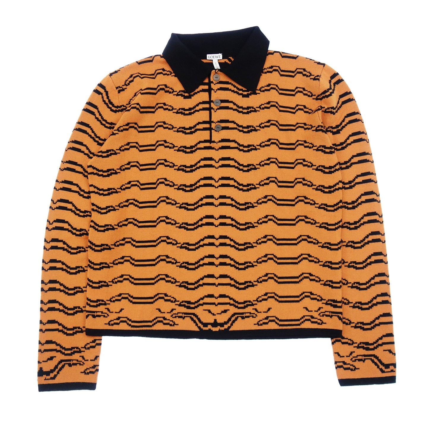 LOEWE Knit Sweater Tiger 17140822101 Men's Orange L LOEWE [AFB1] [Used] 