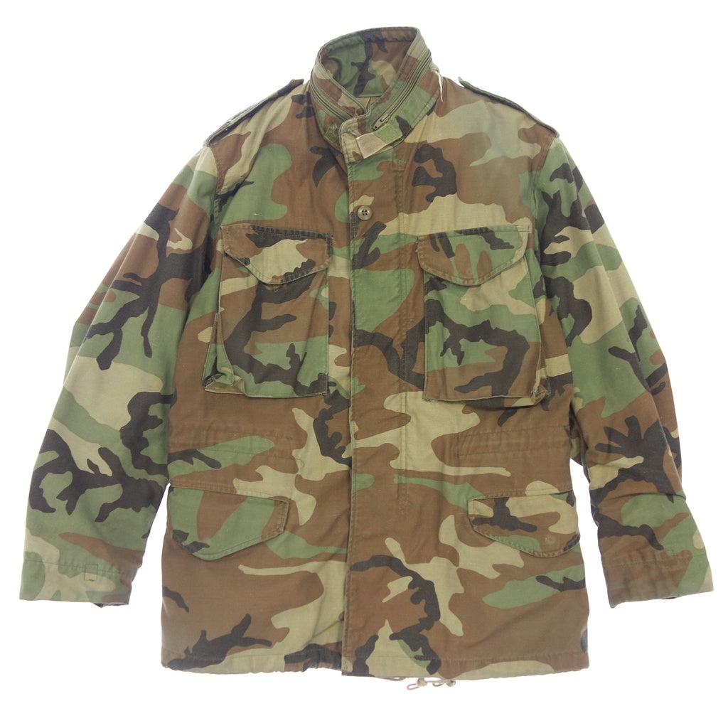 Used ◆U.S. Army Military Jacket M-65 80's Wood Camo Men's Khaki Camouflage Pattern Size Small Regular USARMY [LA] 