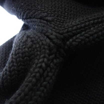 中古◆ジョルジオアルマーニ セーター ニットブルゾン ウール メンズ　ブラック サイズ54 GIORGIO ARMANI【AFB15】