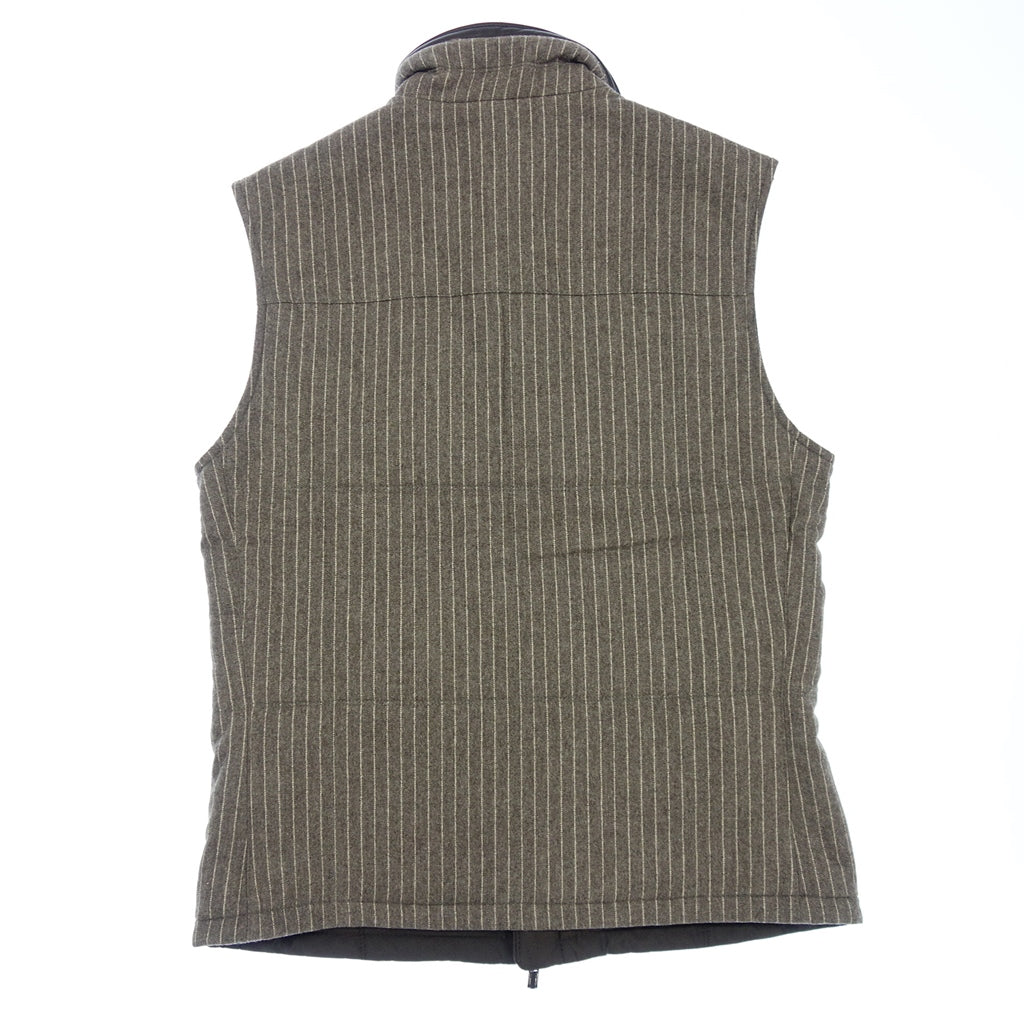 Good condition ◆ Ermenegildo Zegna Reversible Vest Wool Cashmere Nylon Men's Gray Size 46 Ermenegildo Zegna [AFB37] 