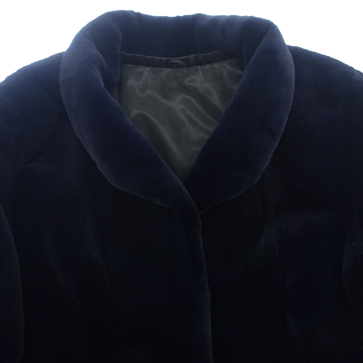 SAGAMINK Middle Coat Shared Mink SuperbQuality RanchedMink Navy SAGAMINK [AFF23] [Used] 