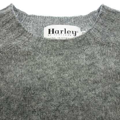 Used ◆ HARLEY OF SCOTLAND Knit Long Sleeve Crew Neck Shetland Gray Size 40 HARLEY OF SCOTLAND [AFB37] 