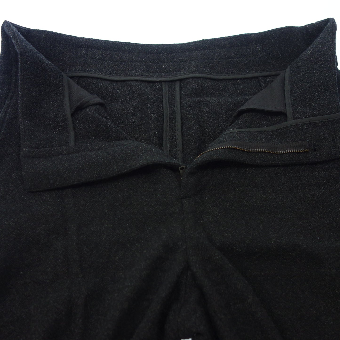 Good condition ◆ ULTERIOR wool x cashmere blend pants black size 4 ULTERIOR [AFB30] 