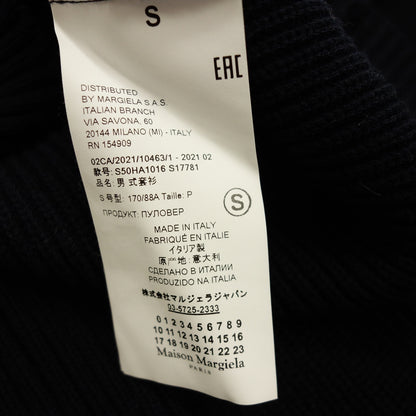 状况良好◆Maison Margiela Polo 针织毛衣 21AW 男士海军蓝尺码 M S50HA1016 S17781 MAISON MARGIELA [AFB35] 