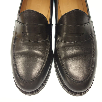 Very good condition ◆ Lapoche leather shoes penny loafers KATE Dutch Taloe Men's Black Size US8 LAPOCHE [LA] 