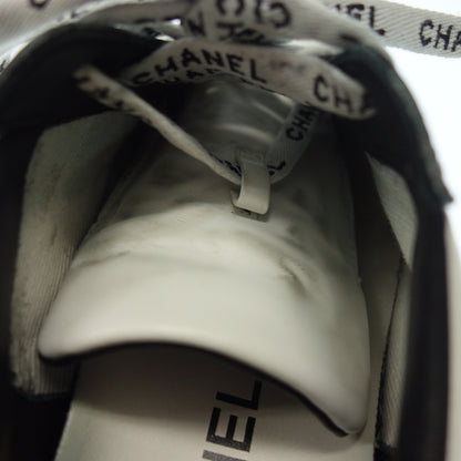 二手的 ◆CHANEL 低胸运动鞋这里标记鞋跟标志小牛皮革双色女士白色 x 黑色尺寸 35 G34085 CHANEL [AFC20] 