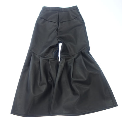 Very good condition ◆ Lautashi Pants Flare Faux Leather Women's Black 1 Lautashi [AFG1] 