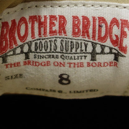 未使用 ◆ Brother Bridge 皮鞋 德国训练师 BERLIN 麂皮男式 US8 卡其色 BROTHER BRIDGE [AFD6] 