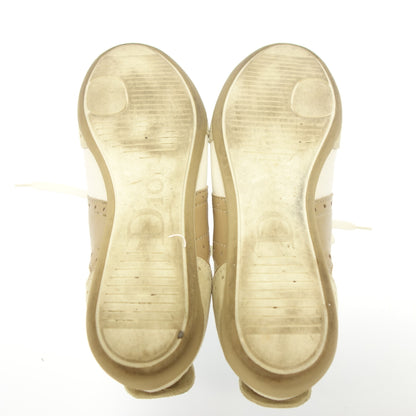 二手 ◆ Christian Dior 运动运动鞋 VNC73508 帆布皮革 女士 白色 &amp; 米色 36.5 Christian Dior [AFD1] 