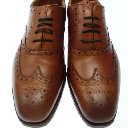 Like new◆Grenson leather shoes full brogue 22356 BATH men's size 8 brown GRENSON [LA] 