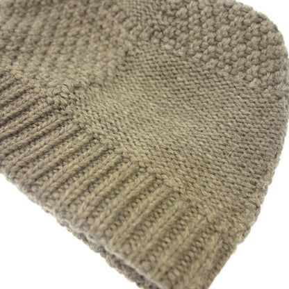 Used Louis Vuitton knit hat 100% wool Gray LOUIS VUITTON [AFI20] 