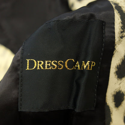 Good condition◆Dresscamp trench coat leopard pattern with belt ladies 38 beige DRESSCAMP [AFB32] 