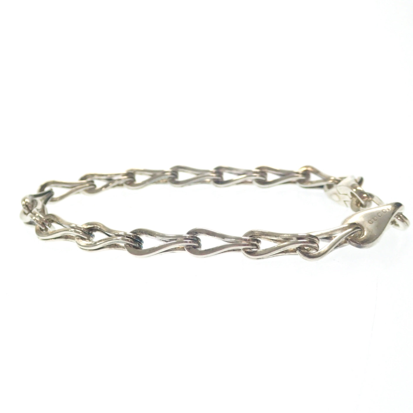 Good condition ◆ Gucci bracelet chain vintage SV925 silver with box GUCCI [LA] 