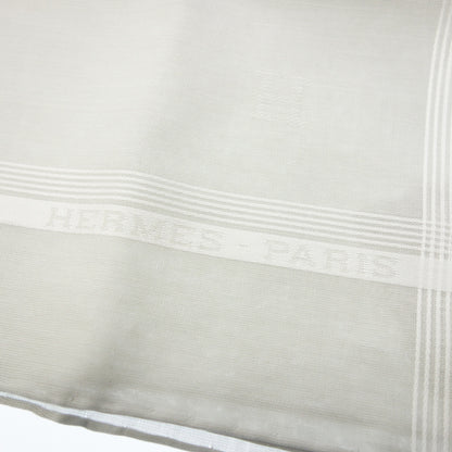 Unused ◆Hermes handkerchief 100% cotton Gray with box HERMES [AFI21] 