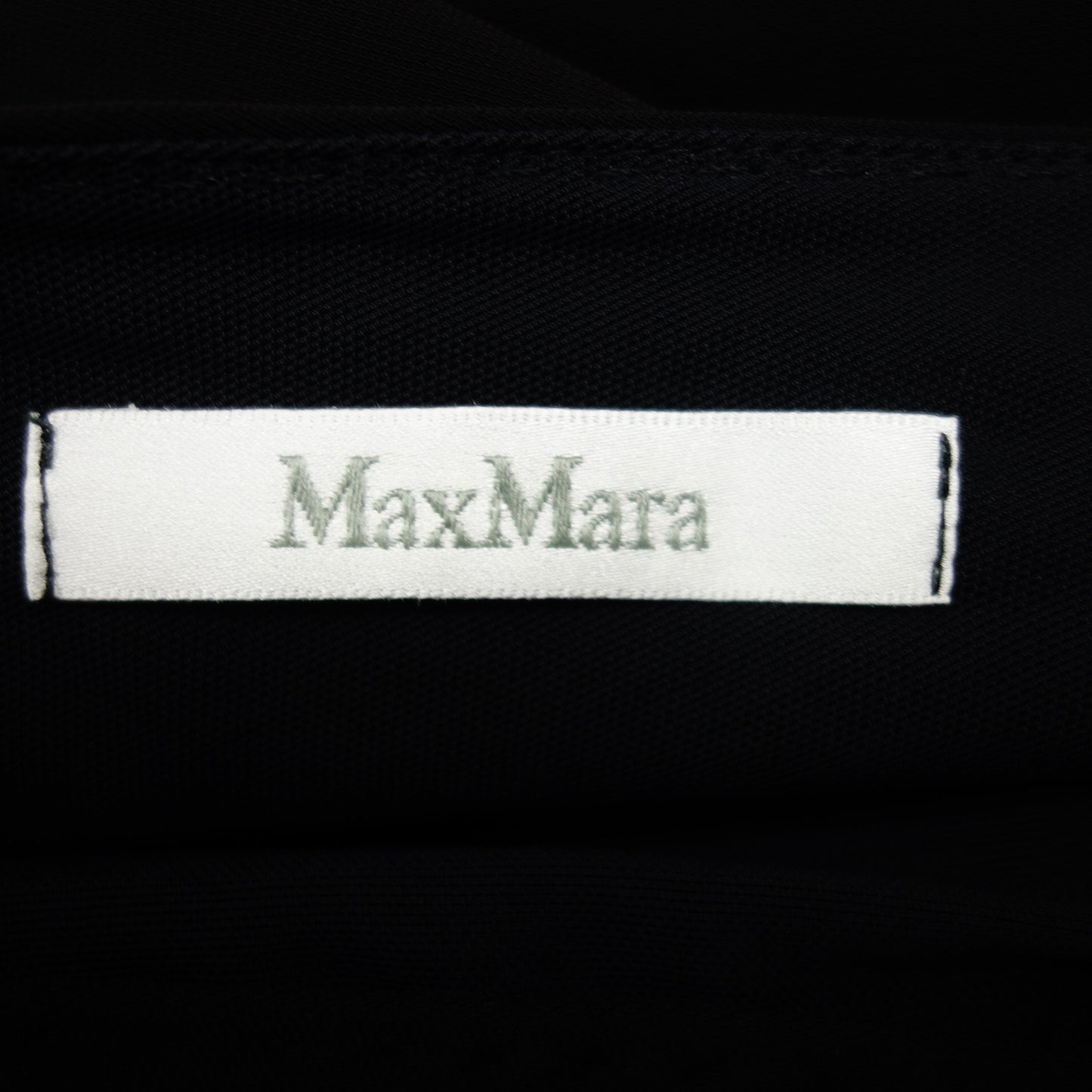 Max Mara Long Dress Flare Women's Black M MaxMara [AFB28] [Used] 
