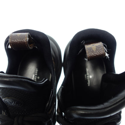 Used ◆Louis Vuitton Monogram Arclight Line Sneakers Women's Size 38 Black 1A43LH LOUIS VUITTON [AFD9] 