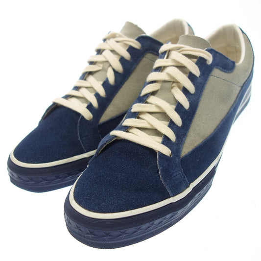 Used ◆Warehouse Suede Sneakers 2 Tone Low Cut 3600 Men's Size 9 Navy with Box WAREHOUSE [AFD5] 