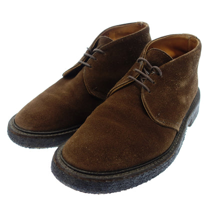 Good Condition ◆ Tricker's M7468 Chukka Boots Suede Crepe Sole Men's 7.5 Brown Tricker's [AFD13] 