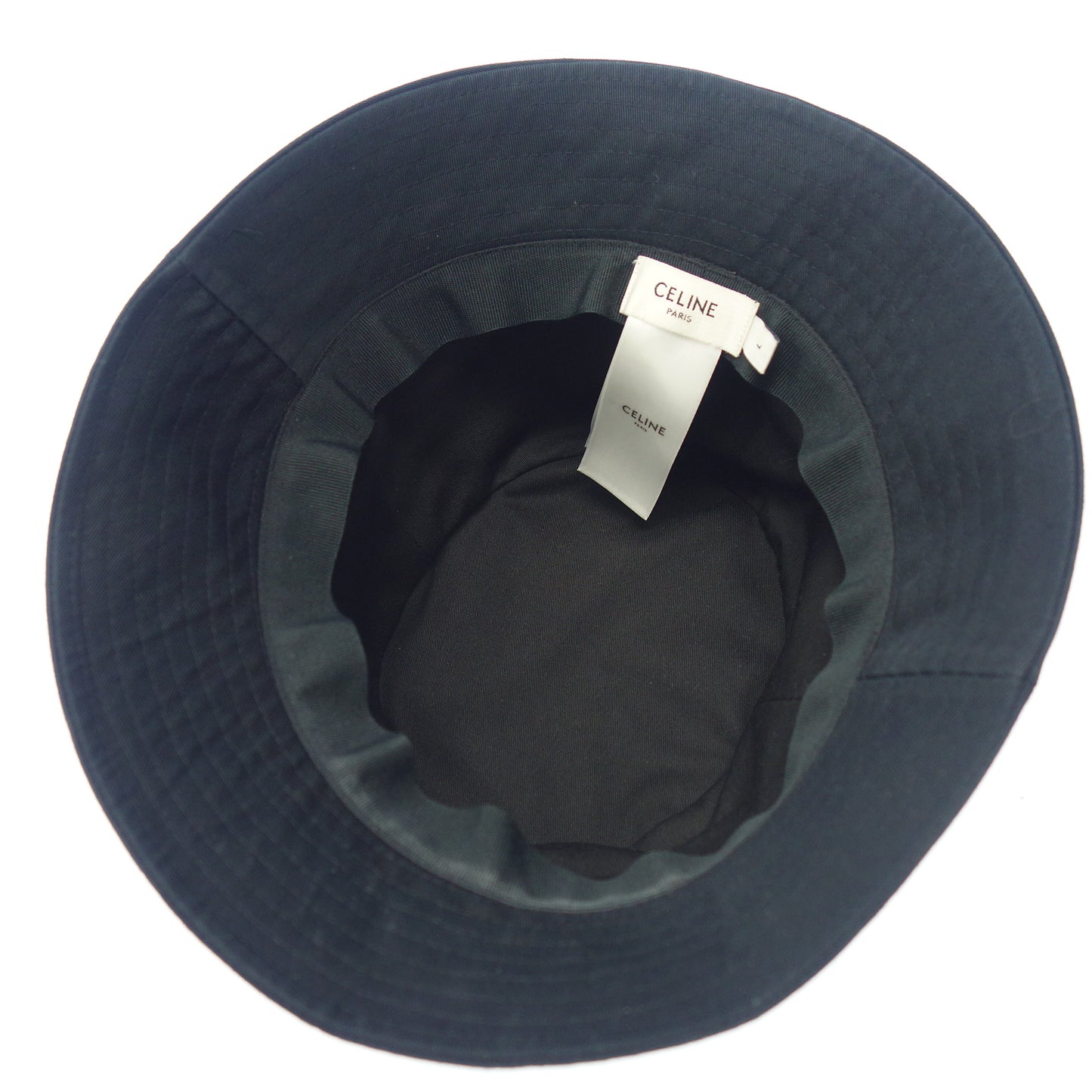 Used ◆ Celine Bucket Hat Hat Logo 2AU5B968P Black Size L CELINE [AFI21] 