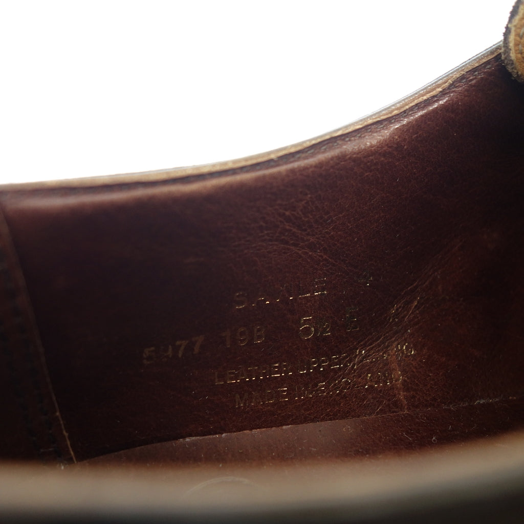 Crockett &amp; Jones 皮鞋 Single Monk Saville SAVILE4 男式 5.5E 棕色 Crockett &amp; Jones [LA] 