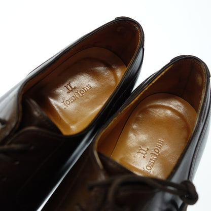 美品◆ジョンロブ レザーシューズ Uチップ シャンボード メンズ 8.5 茶 JOHN LOBB【AFD8】