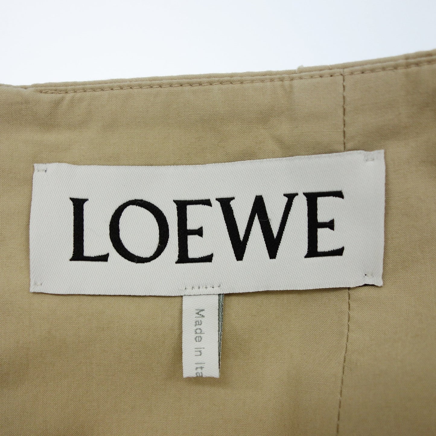 LOEWE Cotton Pants High Waist Women's 36 Beige LOEWE [AFB6] [Used] 