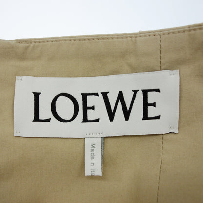 ロエベ コットンパンツ ハイウエスト レディース 36 ベージュ LOEWE【AFB6】【中古】