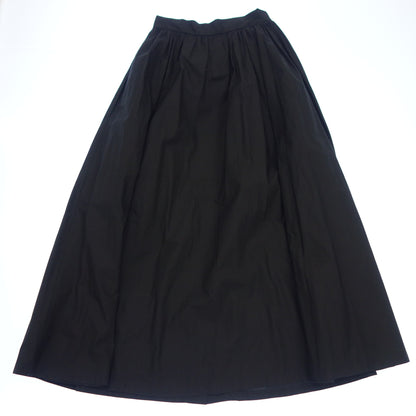 Good Condition◆Patou Long Skirt Tuck 22SA2-SK027-17 Black Size 36 Women's PATOU [AFB28] 