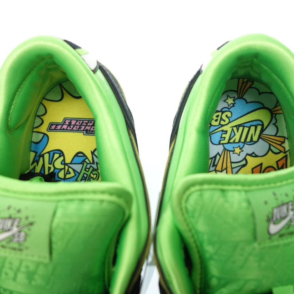 Like new ◆ Powerpuff Girls x Nike SB Sneakers Dunk DUNK LOW Pro QS Buttercup Men's Green Size 27.5 FZ8319-300 Nike [AFD1] 