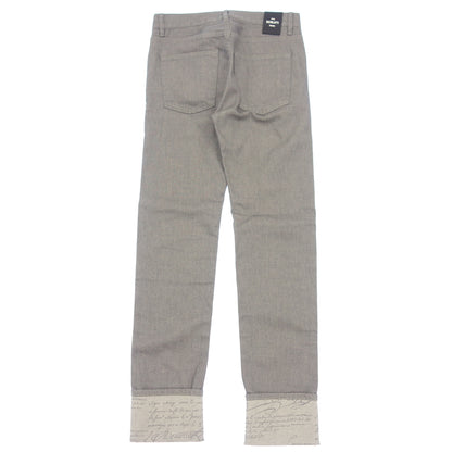 Very good condition ◆ Berluti denim pants lining calligraphy men's size 44 gray Berluti [AFB48] 