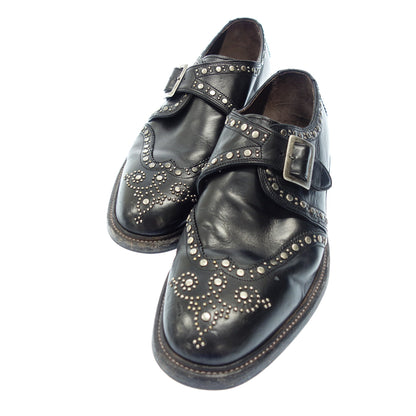 Good Condition◆Dolce &amp; Gabbana Leather Shoes Single Monk Studs Archive Men's Black Size 7.5 DOLCE &amp; GABBANA [AFC2] 