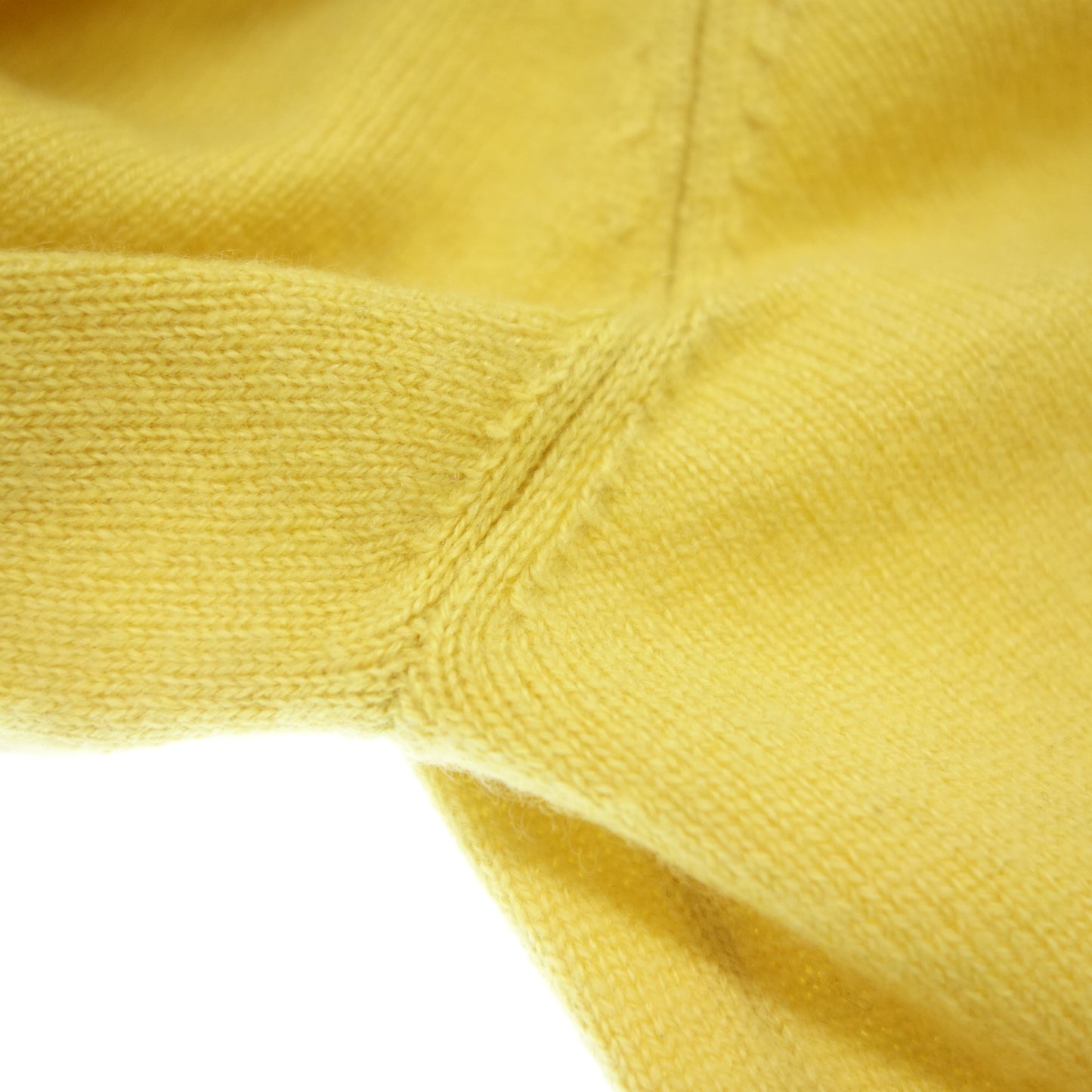 Gucci knit sweater cashmere 369063 men's yellow M GUCCI [FAB16] [Used] 