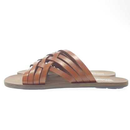 Like new◆Bison sandals leather men's size 40 brown BISON [AFD9] 