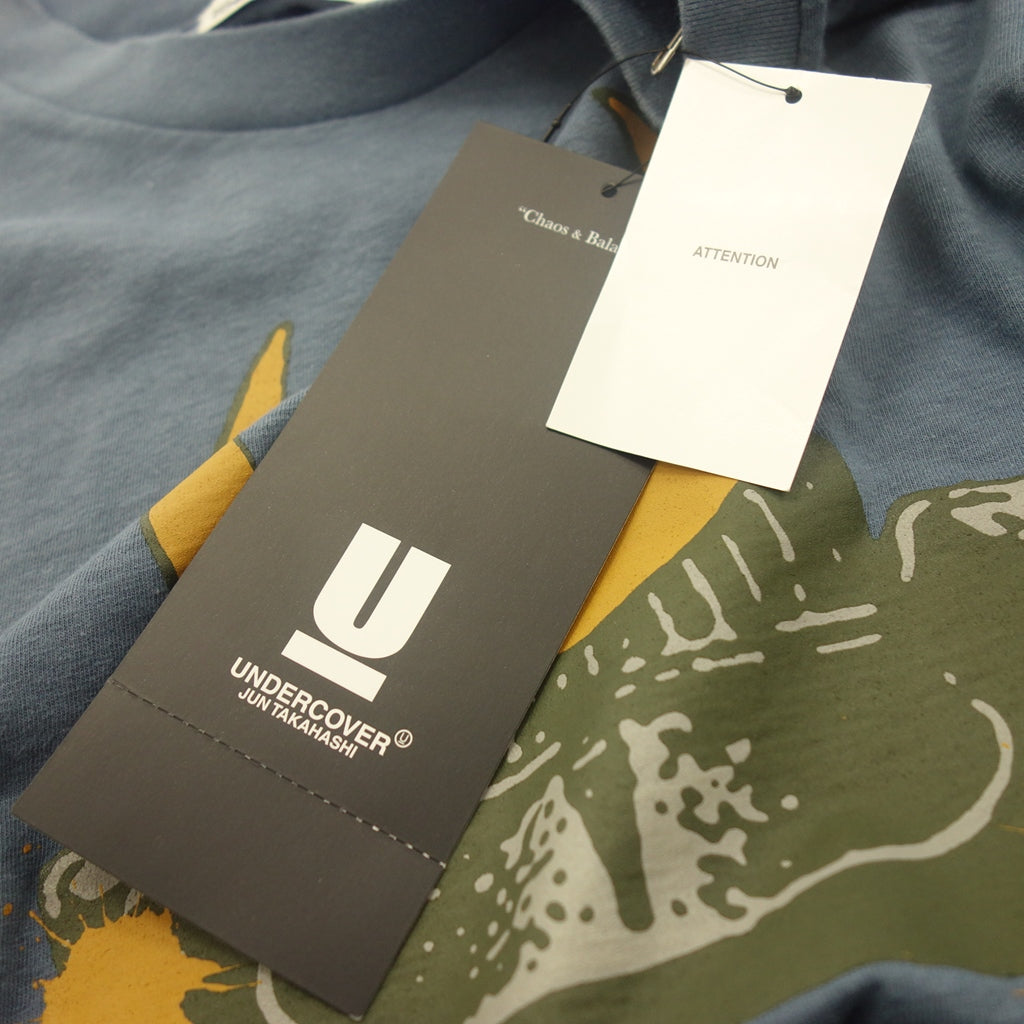 Good condition ◆ Undercover long sleeve T-shirt cut and sew UCZ4891-3 THRONE OF BLOOD Men's size 3 Blue UNDERCOVER [AFB7] 