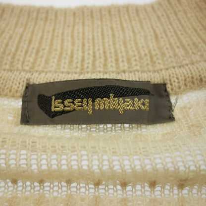状况良好◆Issey Miyake 毛衣男式米色 M 号 ISSEYMIYAKE [AFB20] 
