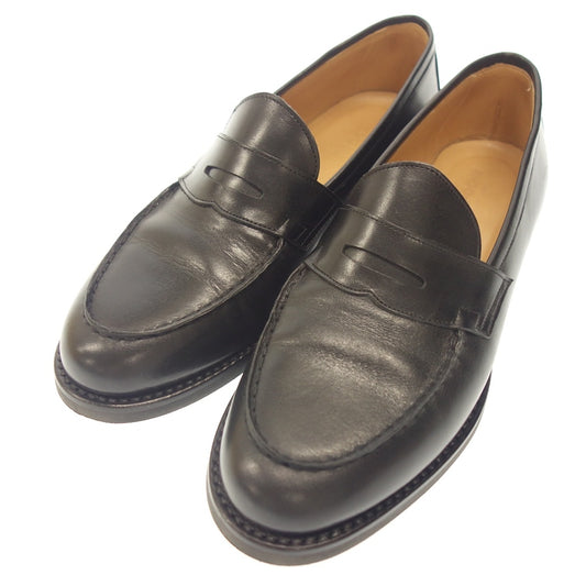 Very good condition ◆ Lapoche leather shoes penny loafers KATE Dutch Taloe Men's Black Size US8 LAPOCHE [LA] 