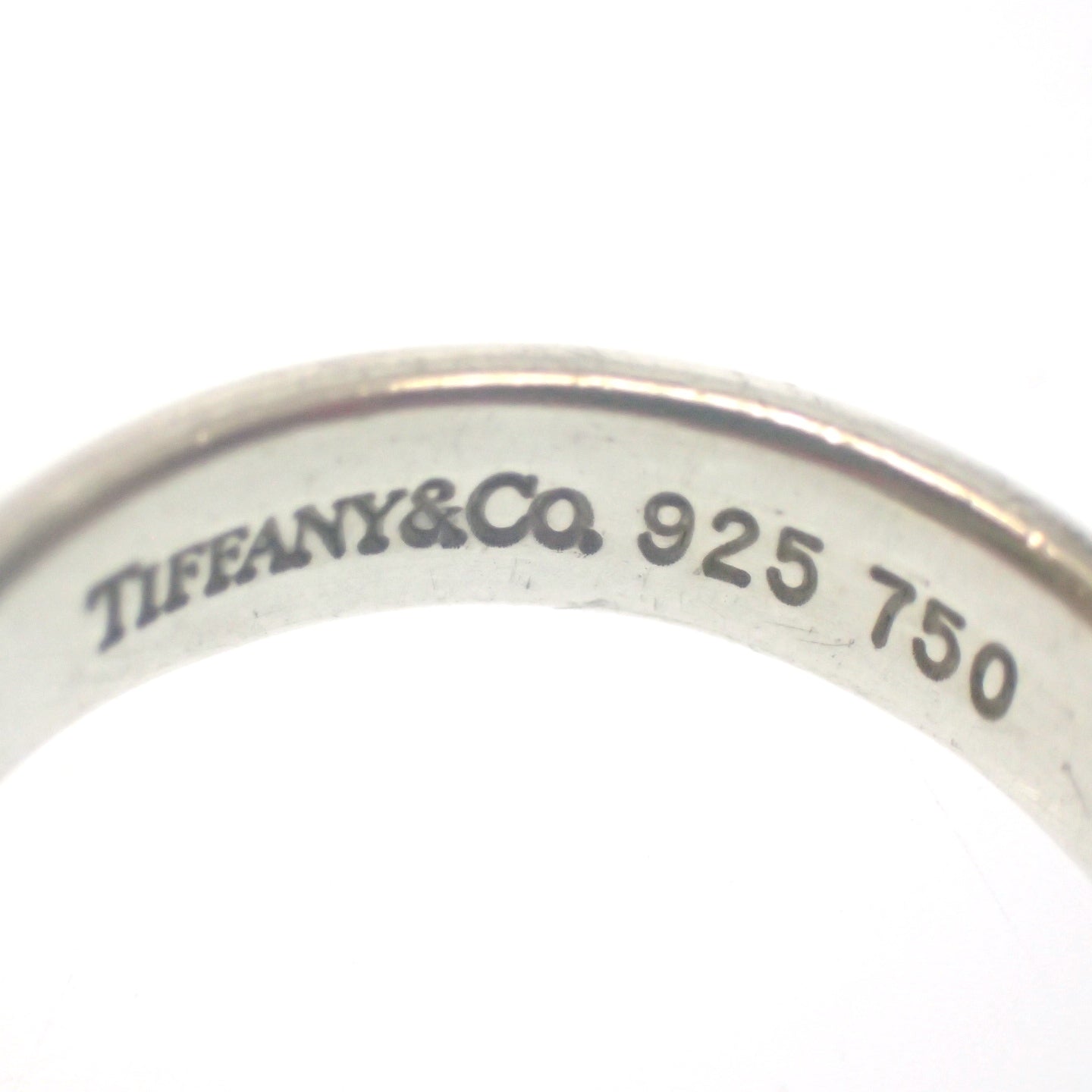 美品◆ティファニー 指輪 リング コンビフック＆アイ SV925 Ag750 シルバー×ゴールド 8号 Tiffany&Co.【LA】