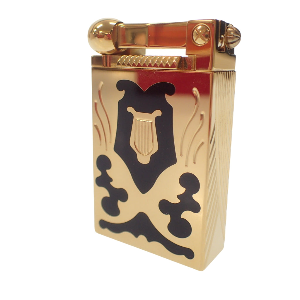 Like new◆Dupont Lighter Teatro Hammer Gold Black STDupont Teatro [AFI19] 