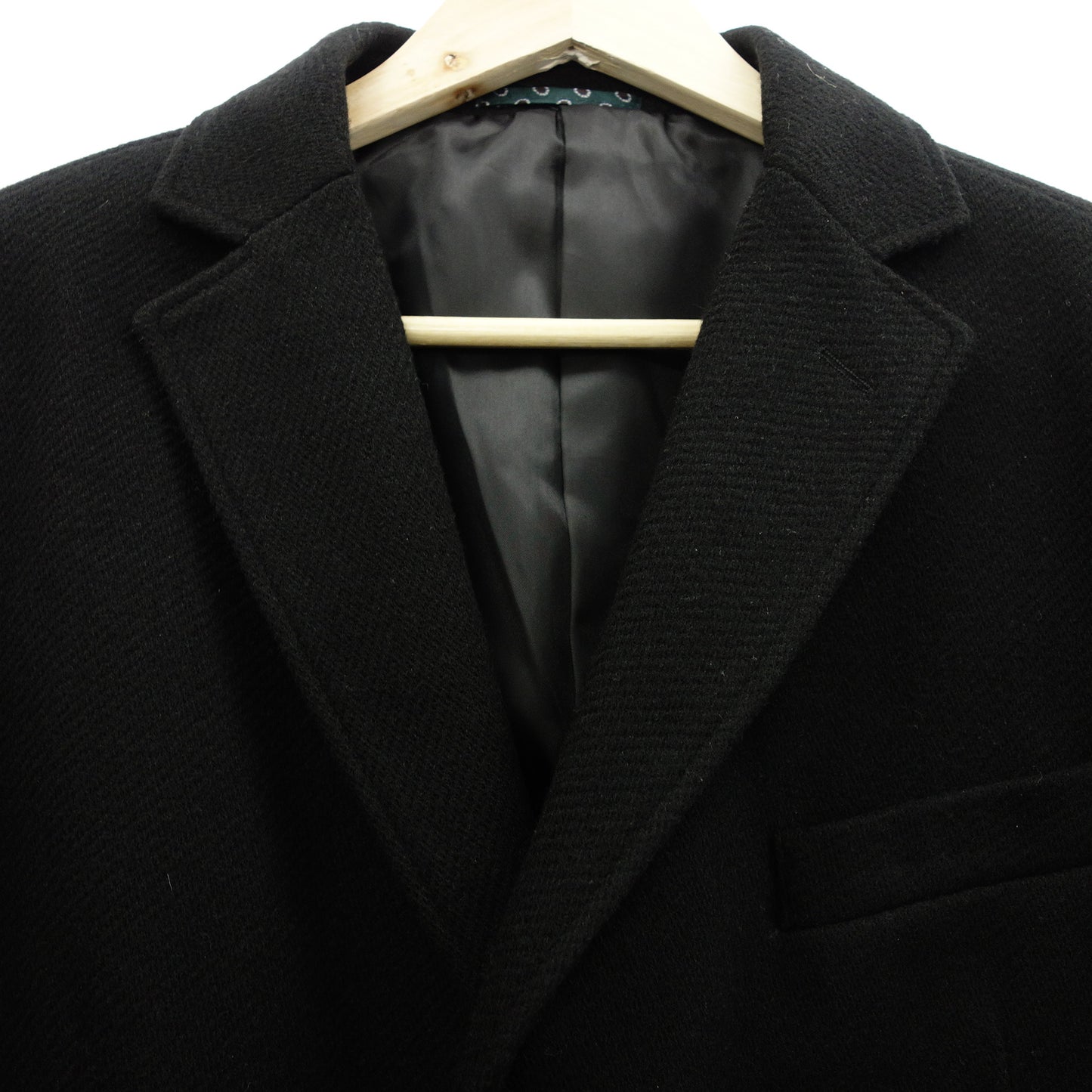 Good Condition◆Sense Chester Coat Single with Change Pocket Polyester Black Size 54 Men's SSEINSE [AFA8] 