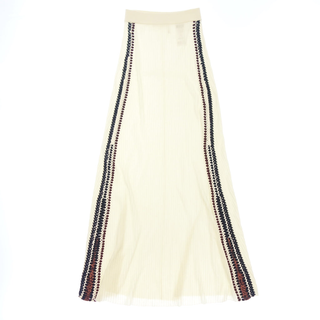 Very beautiful item◆Chloe Maxi Skirt CHC22AMJ38520109S Women's White Size S Chloe [AFB32] 