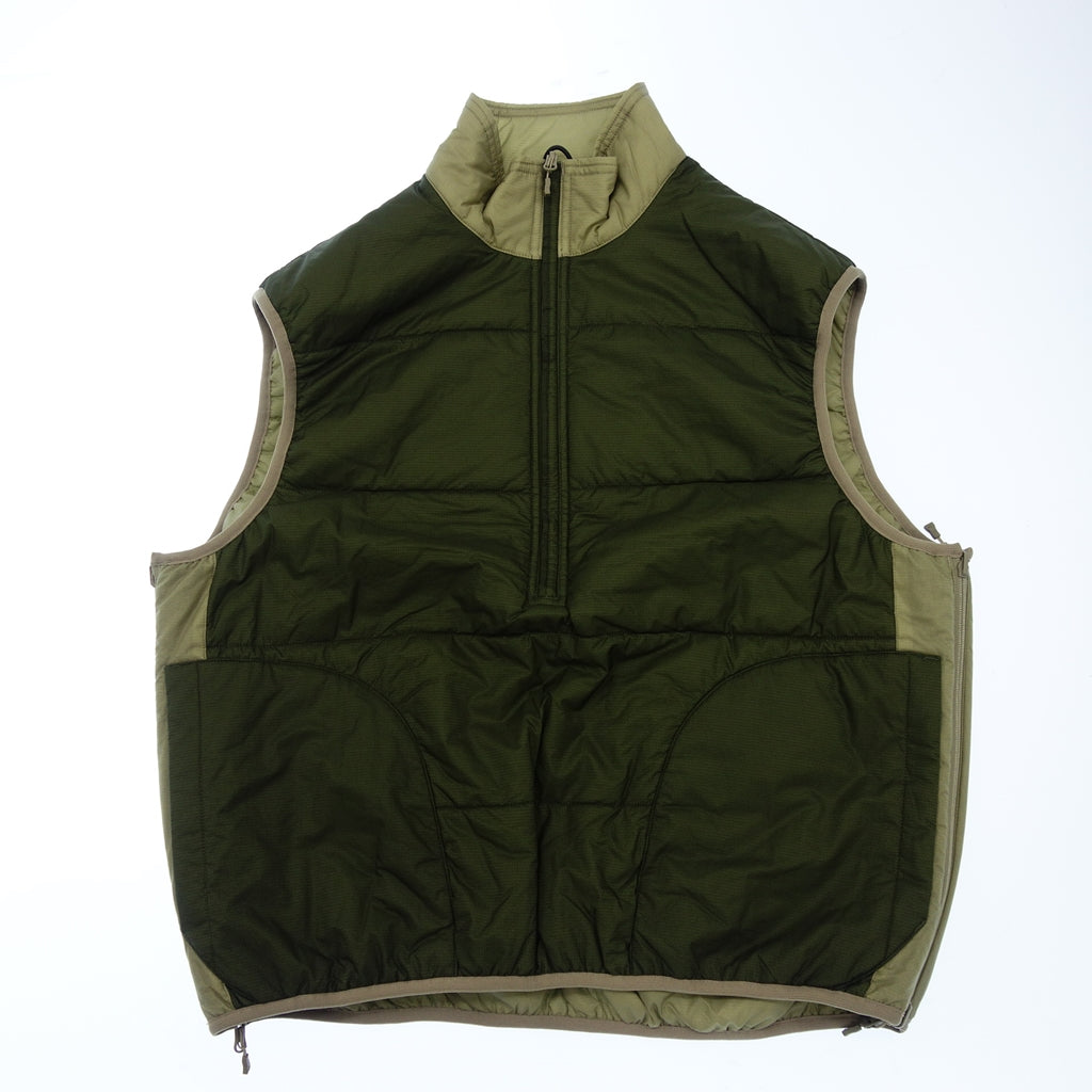 美品◆ダイワ ピア リバーシブルベスト 22AW ナイロン メンズ カーキ サイズM BJ-21022W DAIWA PIER39 TECH REVERSIBLE PULLOVER PUFF VEST【AFB15】