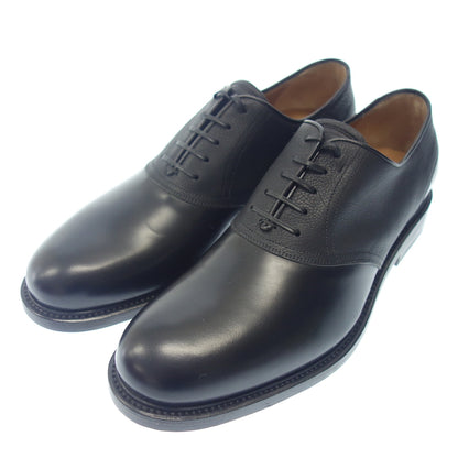 Like new◆Salvatore Ferragamo Leather Shoes Plain Toe Men's 9.5 Black Salvatore Ferragamo [AFD3] 