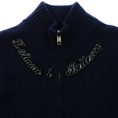 Good Condition◆Dolce &amp; Gabbana Knit Sweater Zip Up Patch DOLCE &amp; GABBANA [AFB1] 