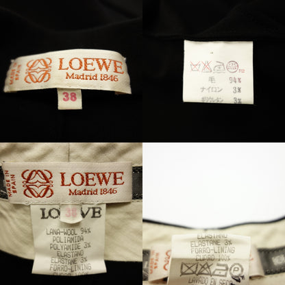 二手 LOEWE 设置西装外套休闲裤 38 女式黑色 LOEWE [AFA8] 