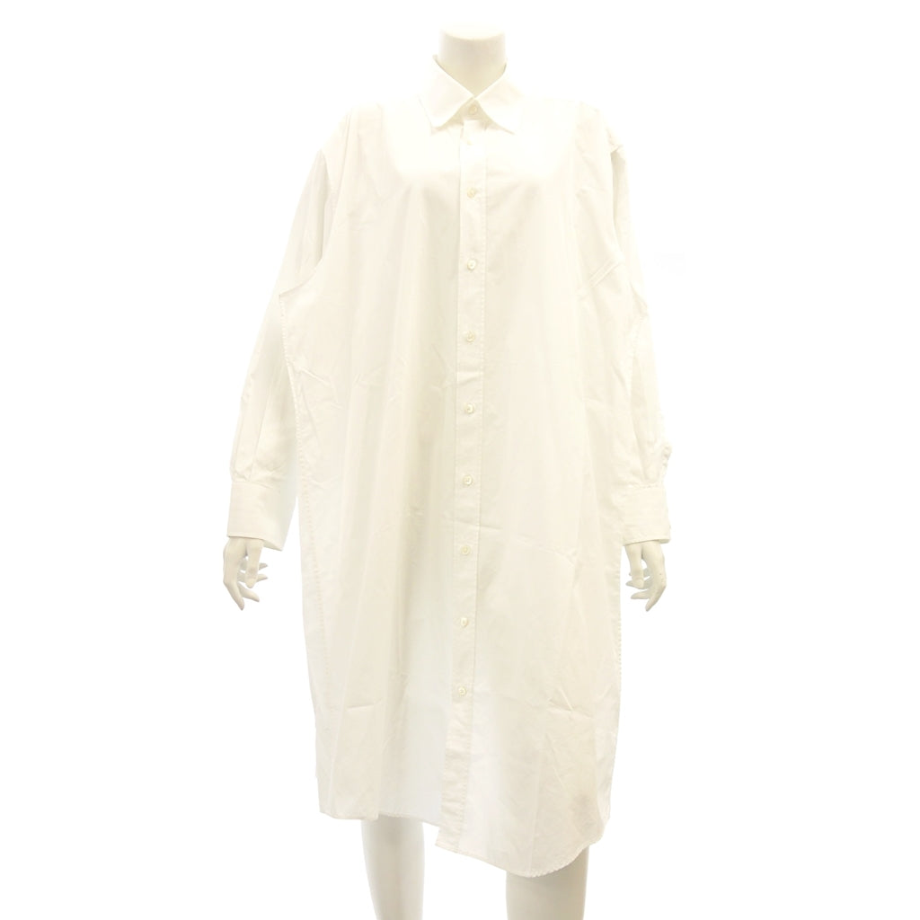 Used ◆ Maison Margiela Shirt Dress Organic Cotton Women's 36 White Maison Margiela [AFB48] 