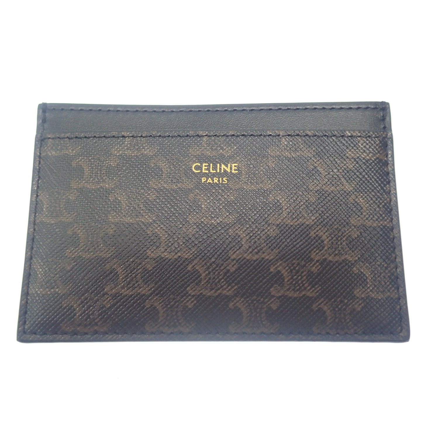 Very good condition ◆ Celine card case PVC Triomphe 10B702 CELINE [AFI18] 